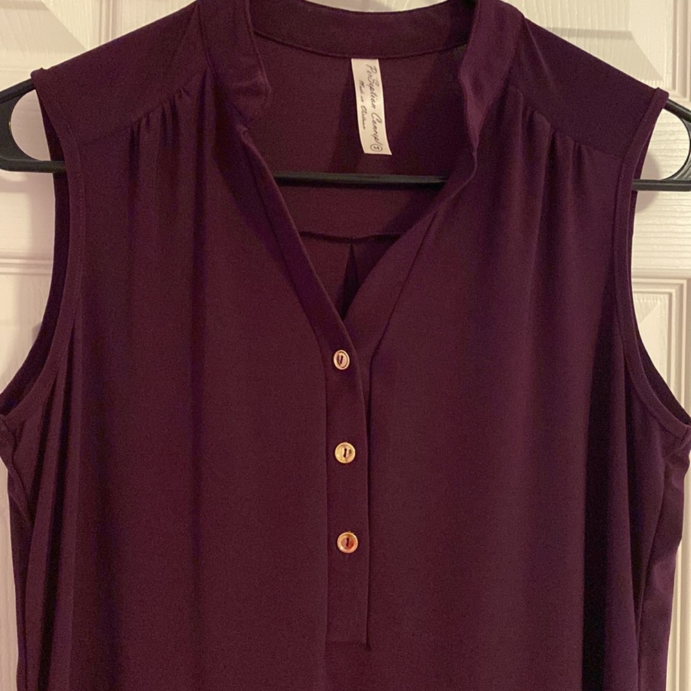 EUC PerSeption Concepts Sleeveless Top
